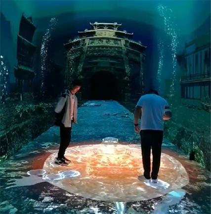 杭州梦幻千岛湖时光隧路项目（LED天幕+LED地砖屏）